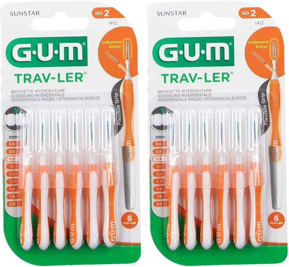 GUM Trav-Ler ORA 0.9 KE IN x2 2x6 St Zahnbürste