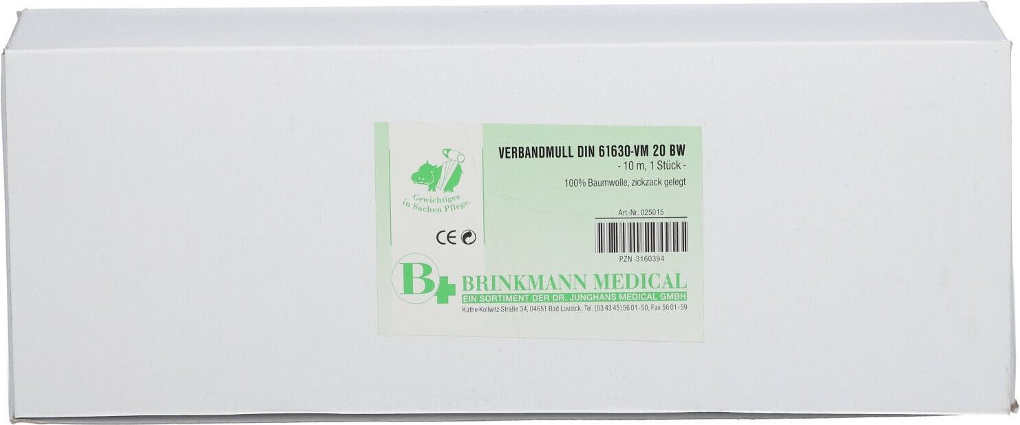 Verbandmull 10mx10cm zickzac