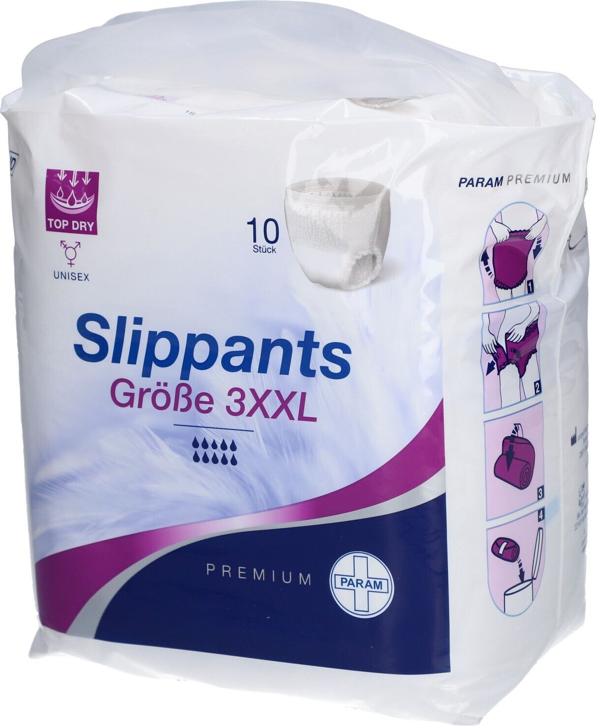 Param Slip Pants Premium Gr.3 XXL 8 St Beutel