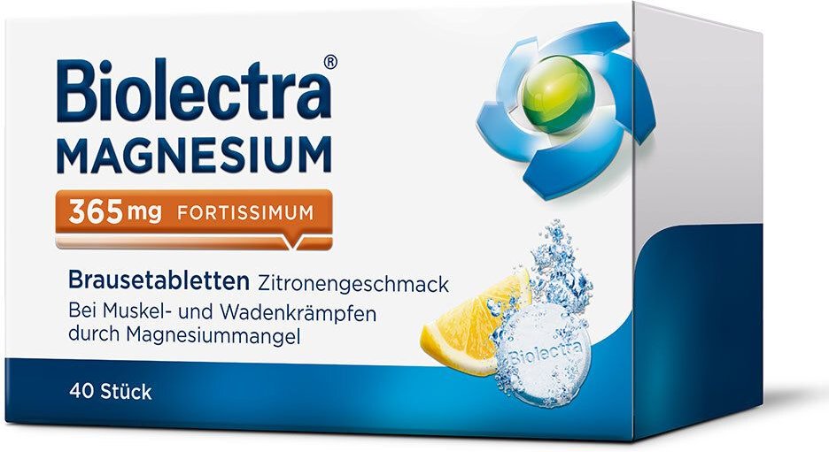 Thumbnail - Biolectra Magnesium 365 mg fortissimum Zitrone 40 St Brausetabletten