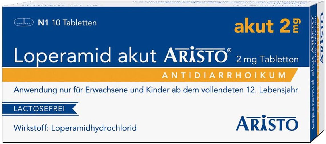 Loperamid akut Aristo 2 mg Tabletten