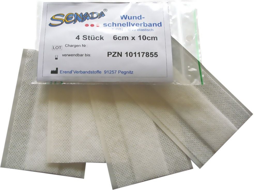 Senada Wundschnellverband 6x10 cm 4 St Verband