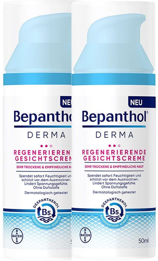 Thumbnail - Bepanthol Derma regenerierende Gesichtscreme Doppelpack 2x50 ml Creme
