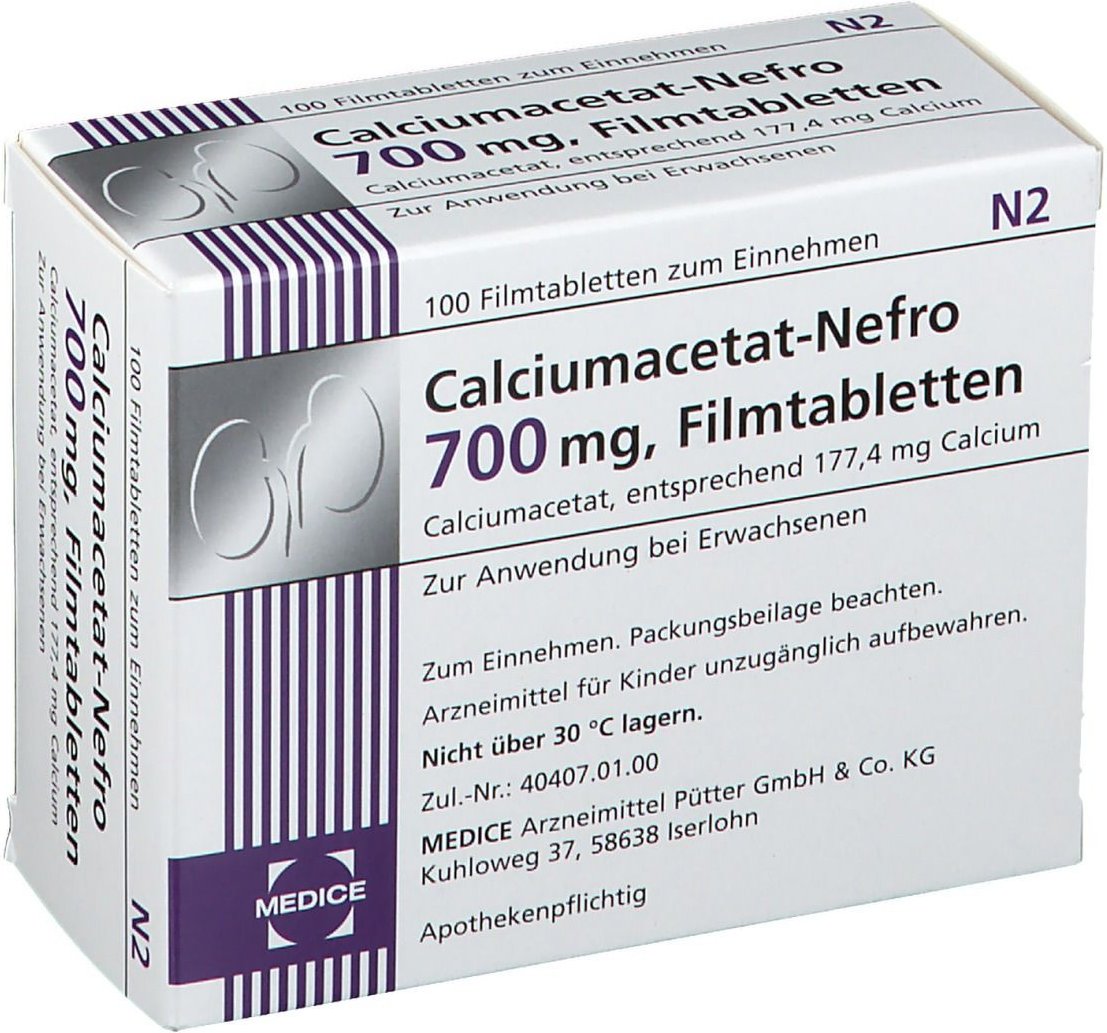 Thumbnail - Calciumacetat Nefro 700 mg Filmtabletten