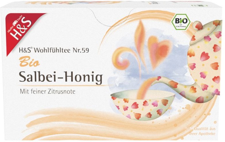 Thumbnail - H&S Bio Salbei-Honig Filterbeutel 20x2 g