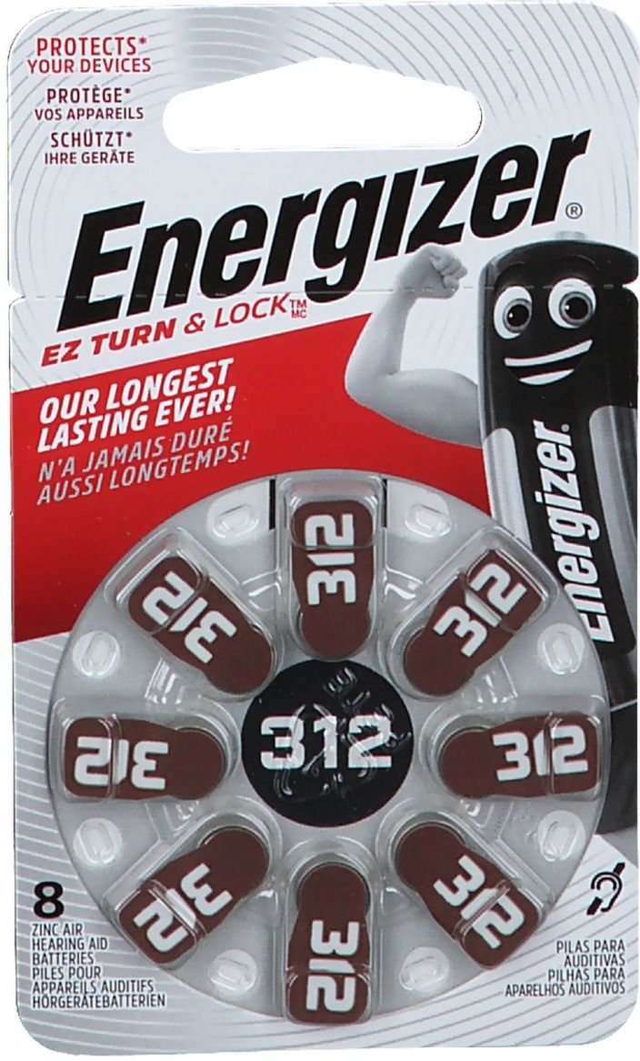 Thumbnail - Energizer Hörgerätebatterie 312 8 St Batterien