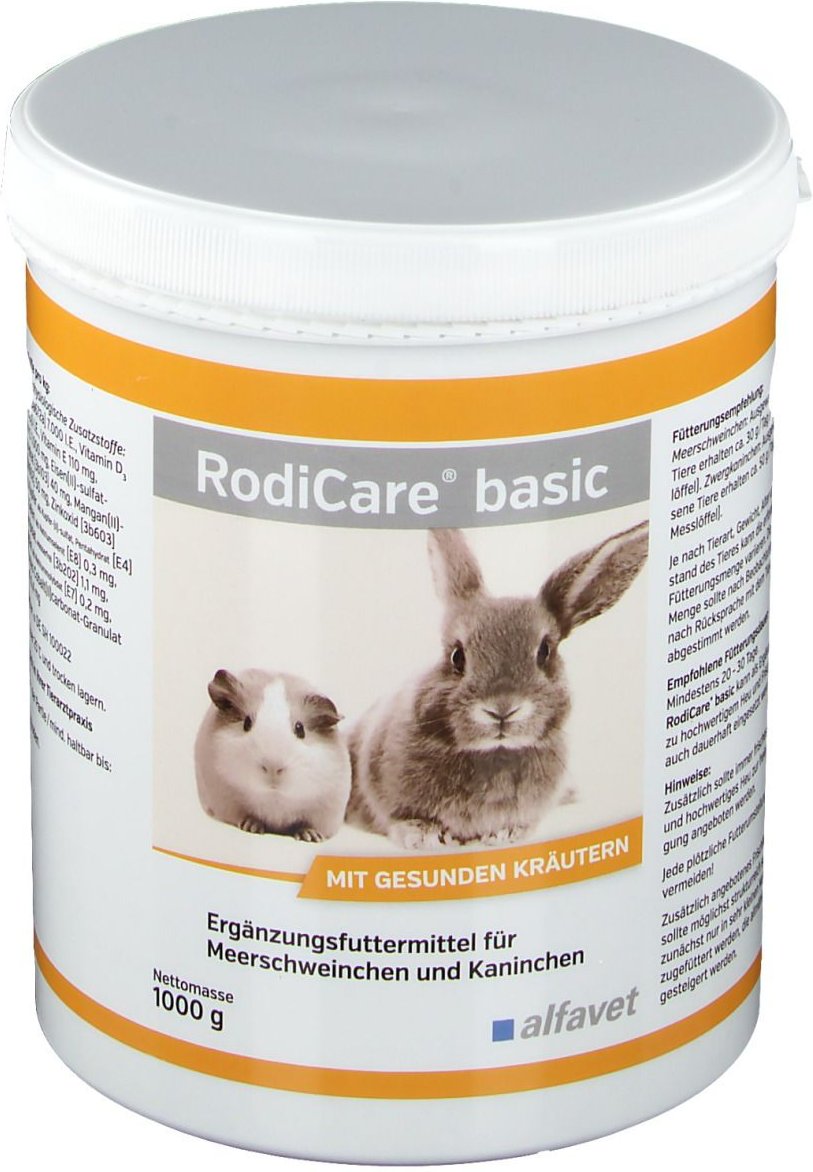 Rodicare Basic Pellets f.Kaninchen/Meerschweinchen 1000 g