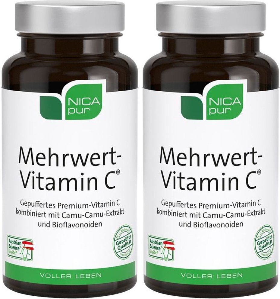 Nicapur Mehrwert-Vitamin C Kapseln 2x 2x60 St