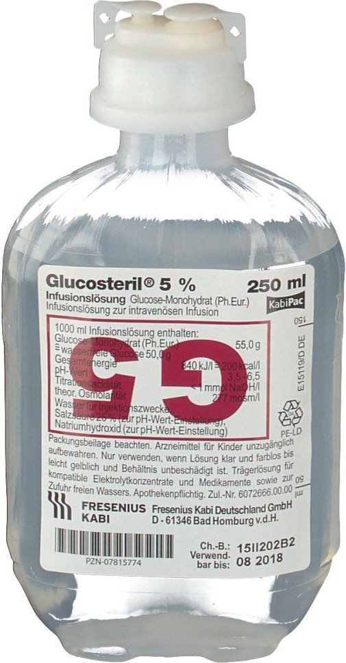 Glucosteril 5% freeflex+ Infusionslösung x2 2x30x250 ml