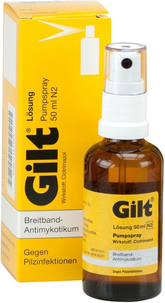 Gilt Lösung Pumpspray