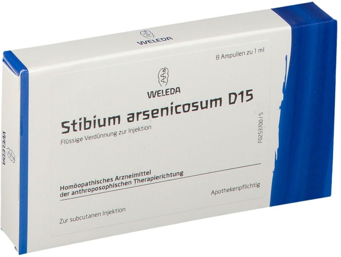 Stibium Arsenicosum D 15 Ampullen 8x1 ml