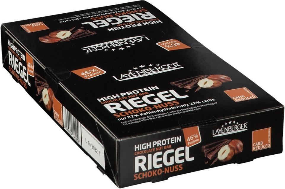 Layenberger LowCarb.one Protein Riegel, Schoko-Nuss 18x35 g Riegel