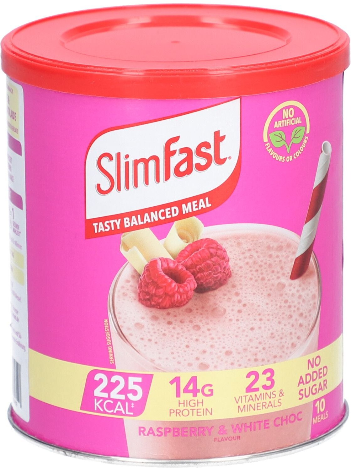 Slim Fast Pulver Himbeere + weiße Schokolade