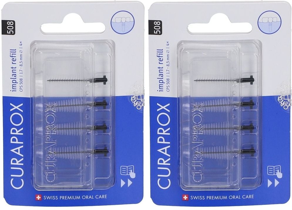 CURAPROx CPS 508 Implant x2 2x4 St Zahnbürste