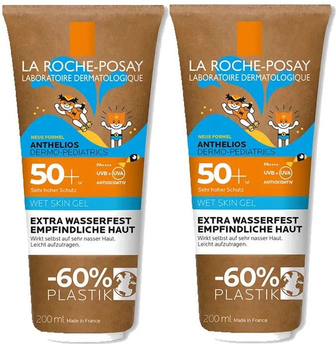 2x Roche-Posay Anthelios Dermo-Pediat.Wet Skin Gel 2x200 ml