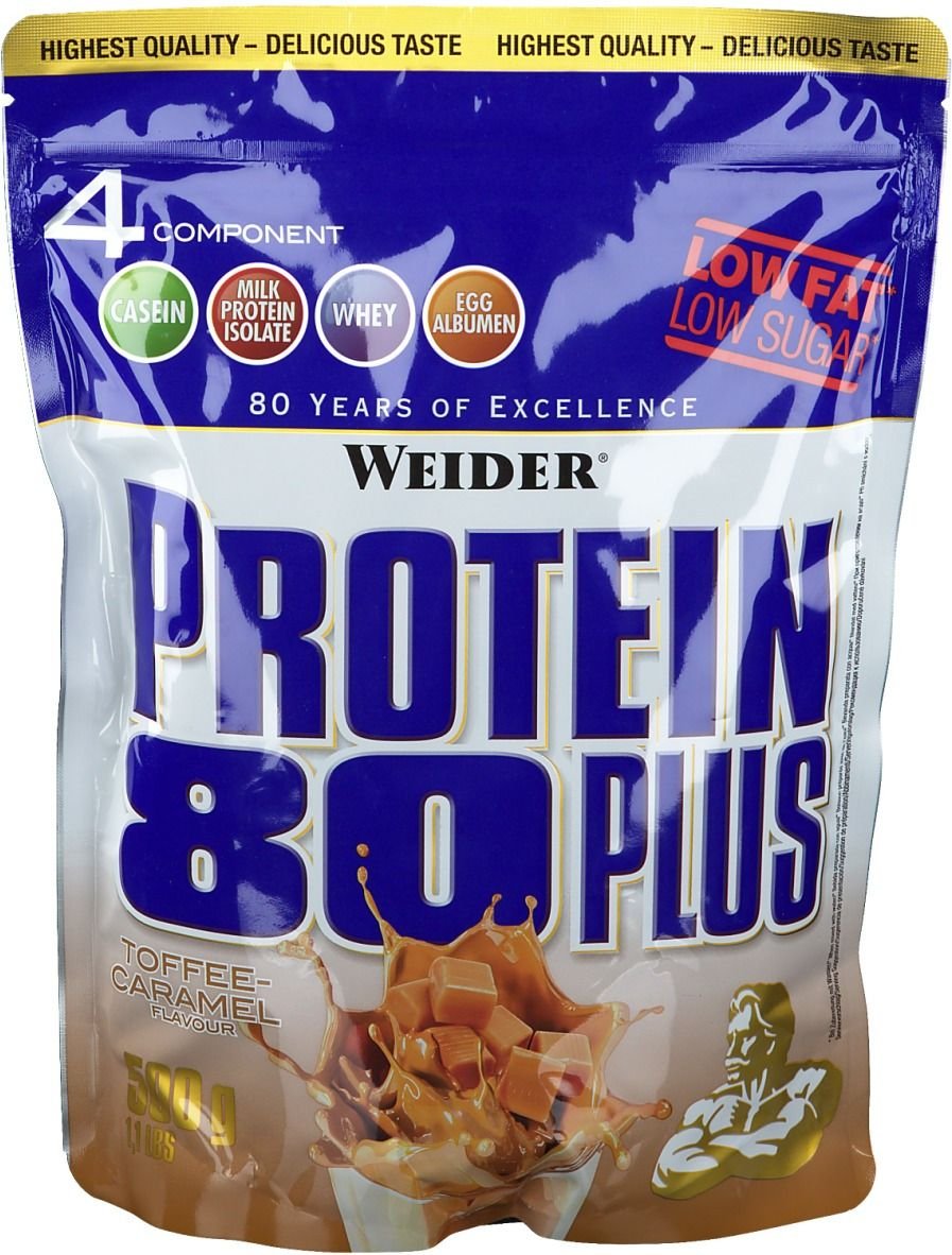 Weider Protein 80 Plus, Caramel-Toffee, Pulver 500 g