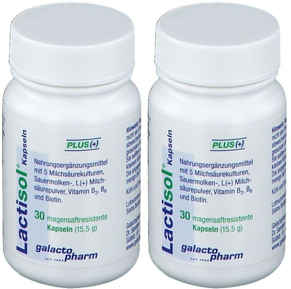Lactisol Kapseln Plus 2x 2x30 St magensaftresistent