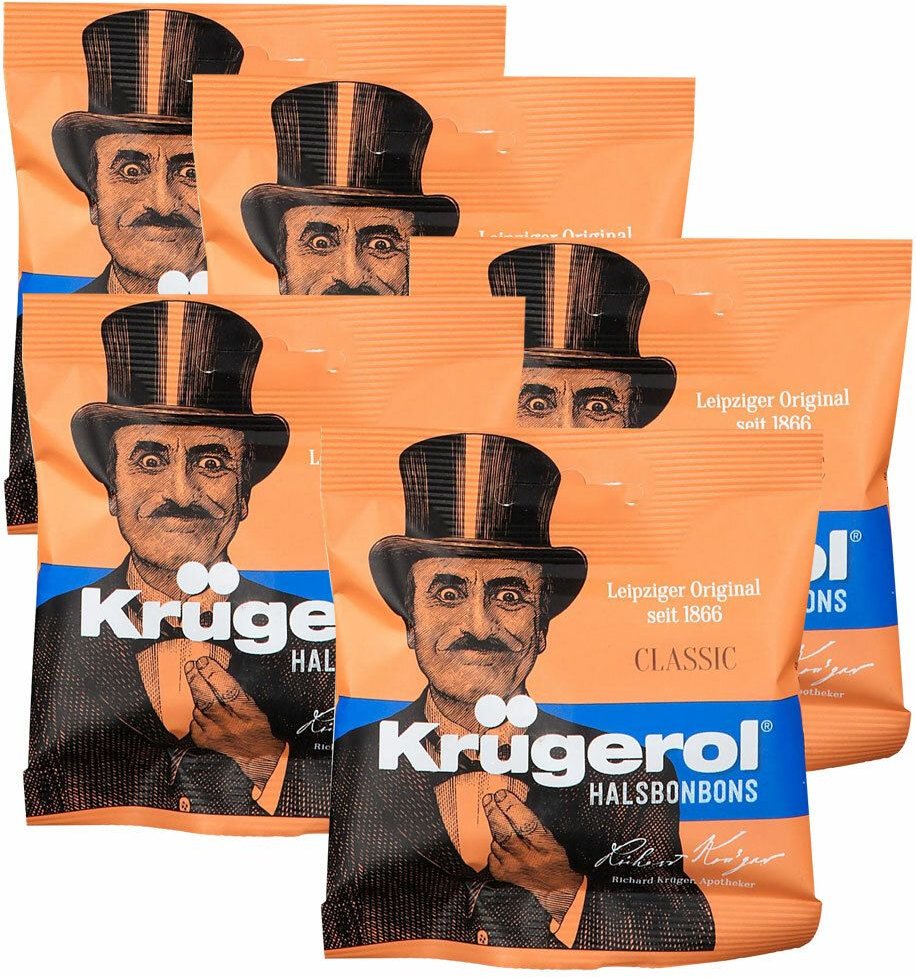 Krügerol® Halsbonbons Original Fünferpack 5x50 g Bonbons
