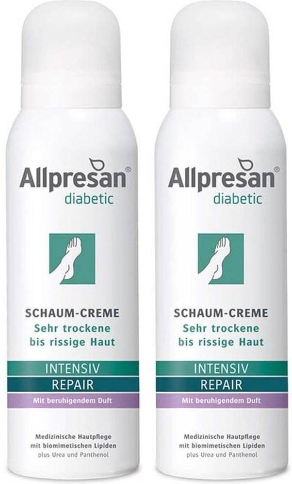 Allpresan diabetic Inten.+Repair m.Urea beruh.Duft 2x 2x125 ml Schaum