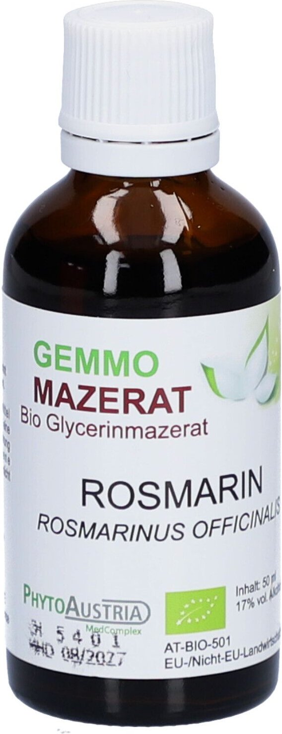 Gemmo Mazerat BIO Rosmarin 50 ml Tropfen zum Einnehmen