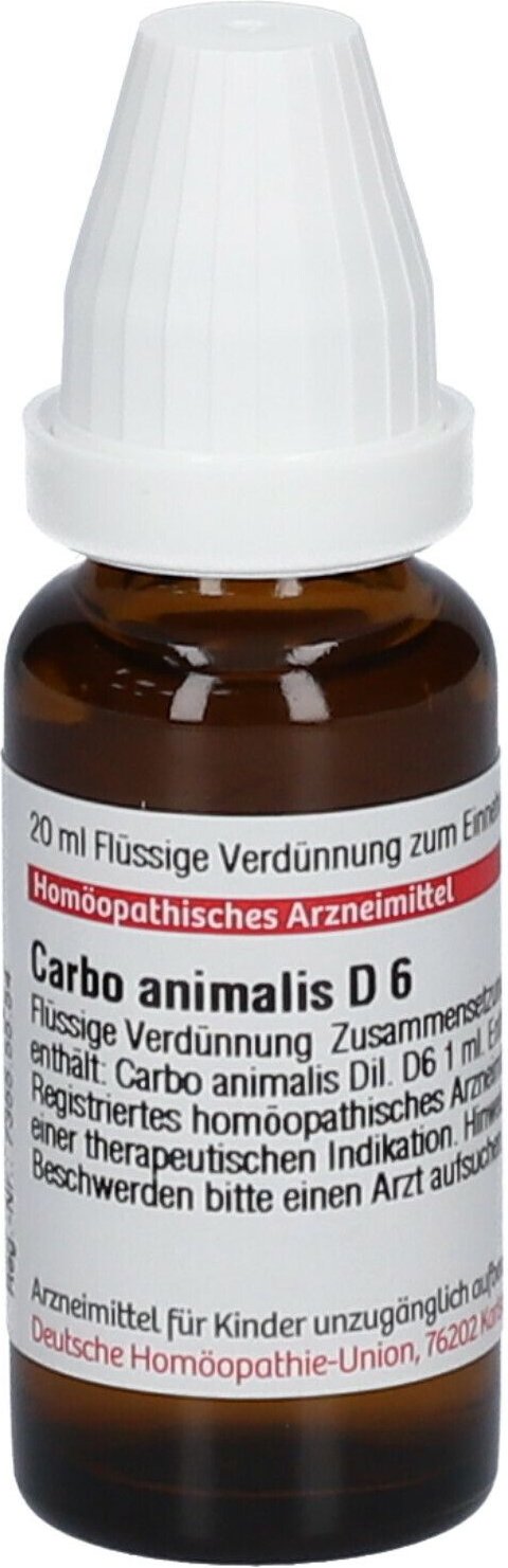Carbo Animalis D 6 Dilution 20 ml