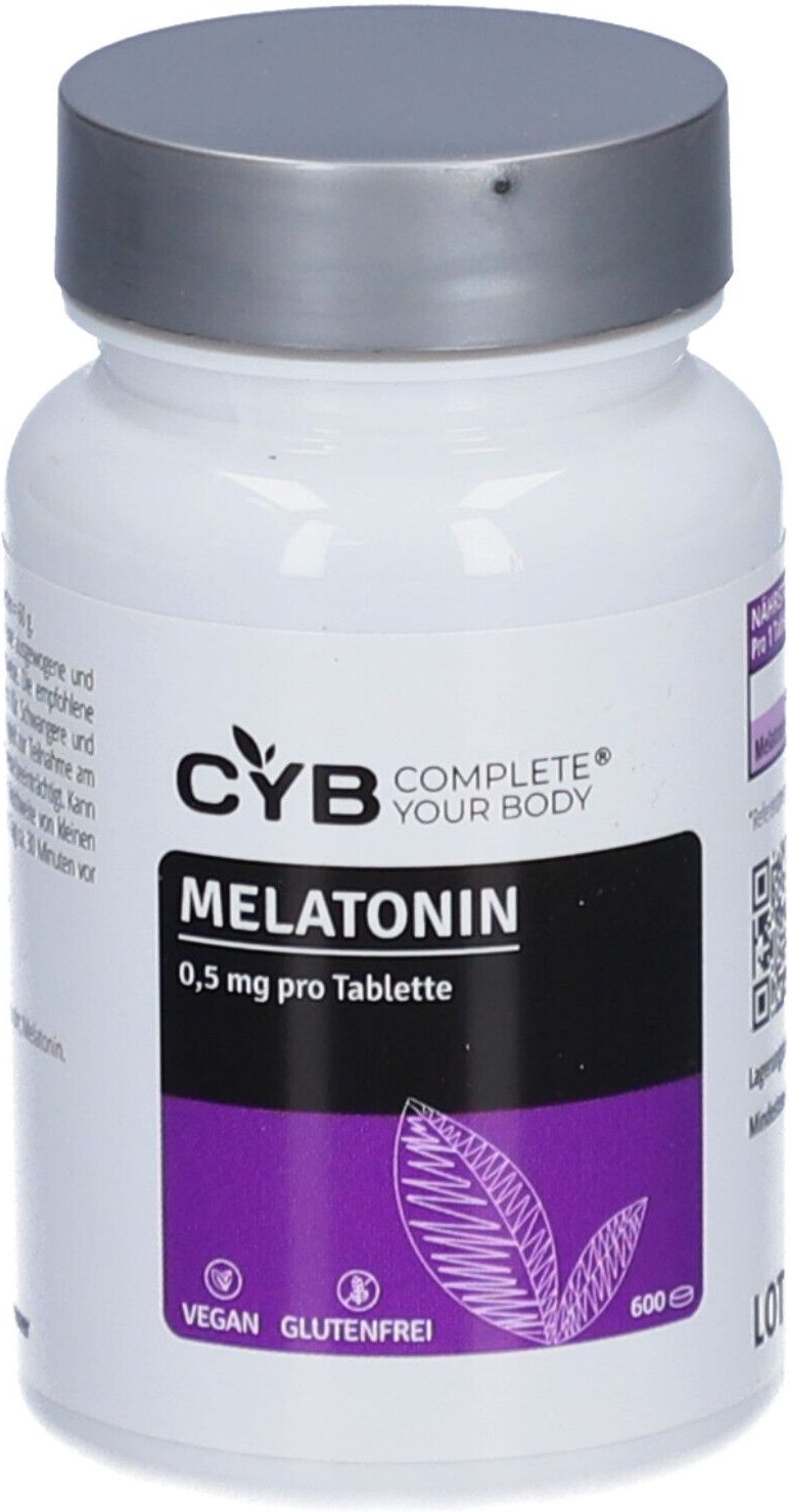 CYB Melatonin 0,5 mg vegan Tabletten 600 St