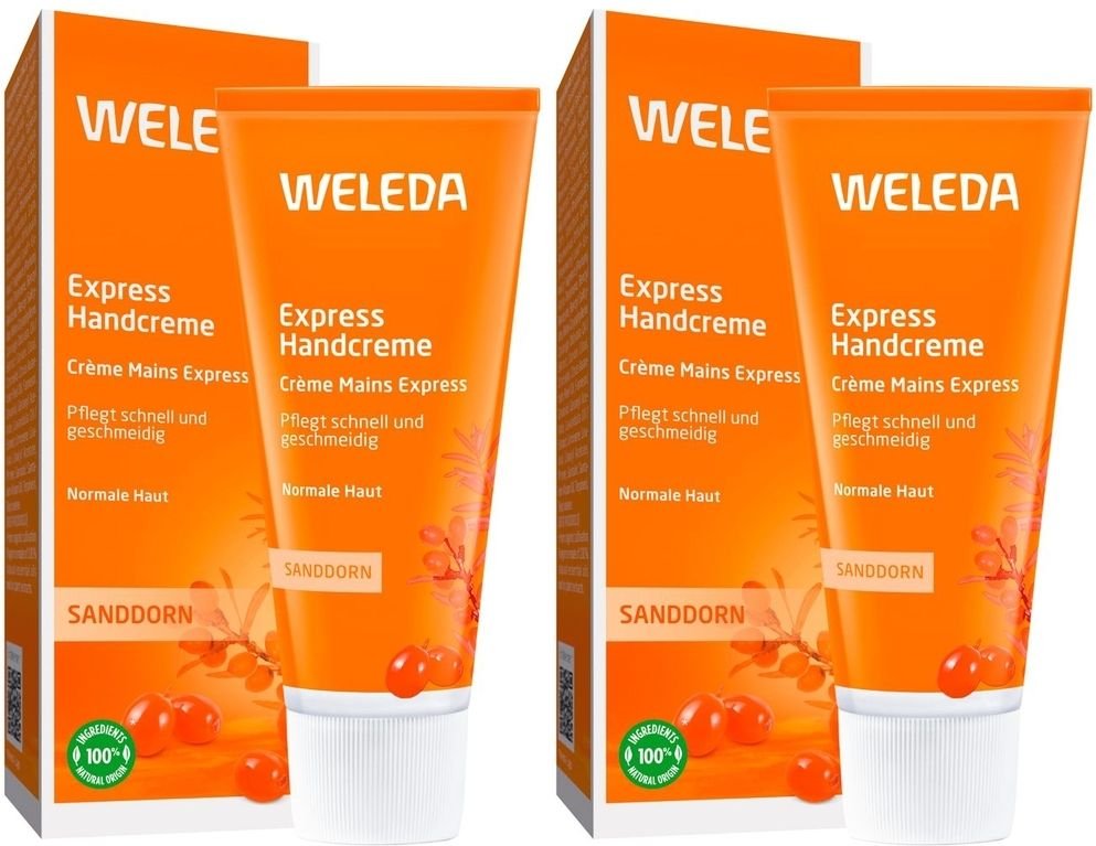 Weleda Sanddorn Express Handcreme 2x 2x50 ml Creme