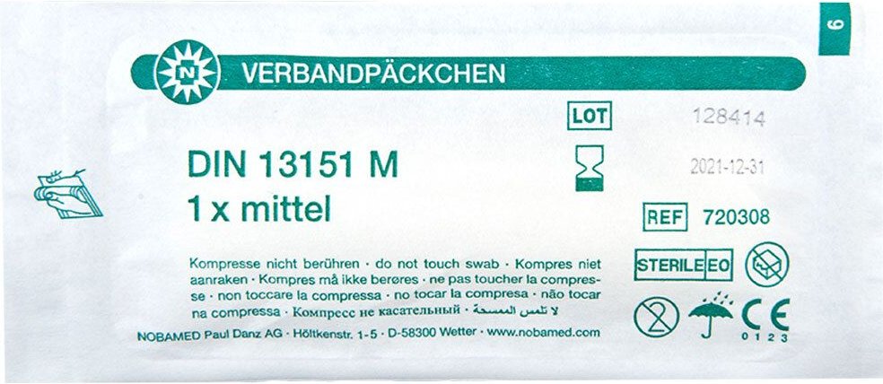 Verbandpäckchen DIN M 10 St Verband