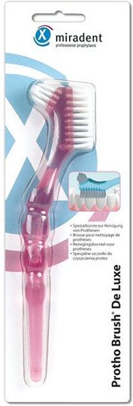 Miradent Prothesenbürste Protho Brush pink trans.