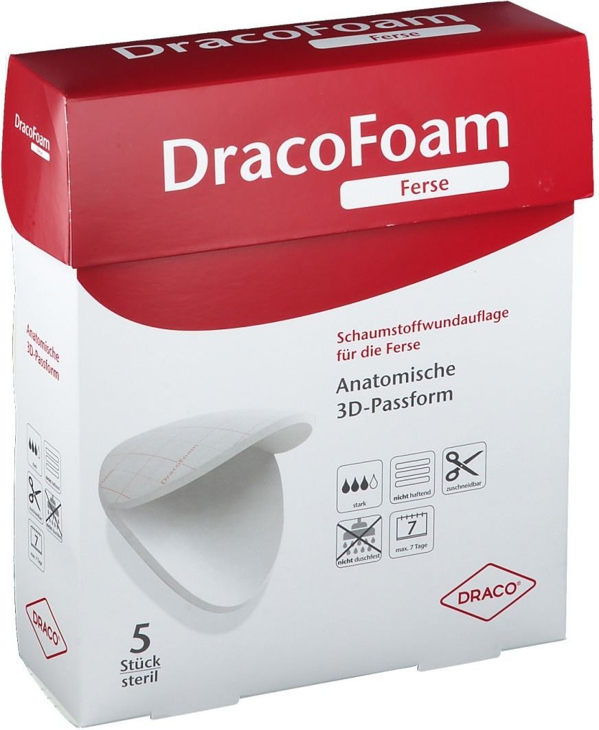 Dracofoam Ferse Schaumstoff Wundauflage