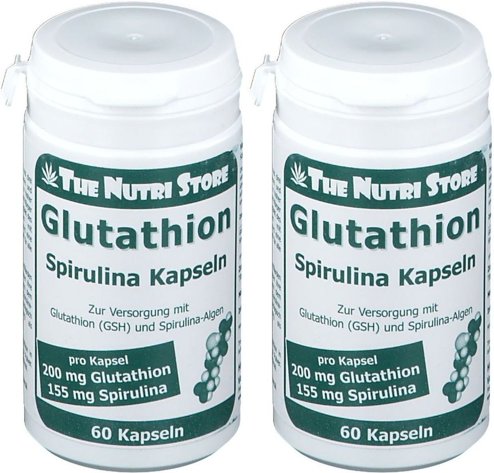 Glutathion 200Mg+Spirulina x2 2x60 St Kapseln
