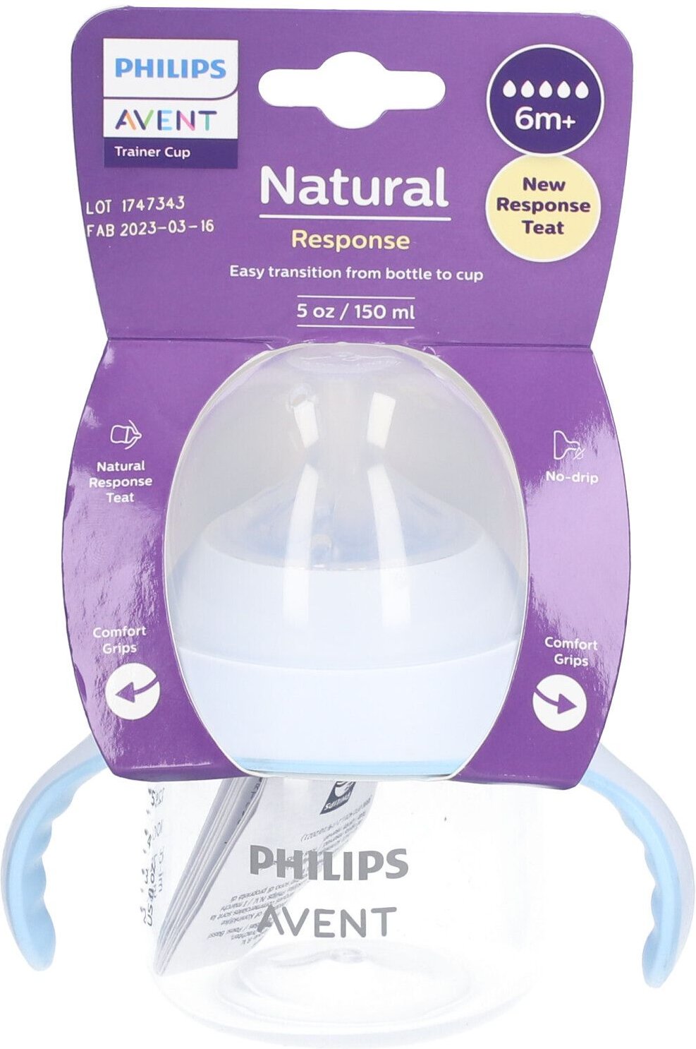 Philips Avent Natural Response Overgangsbeker 6 Maanden+ 150 ml Flaschen