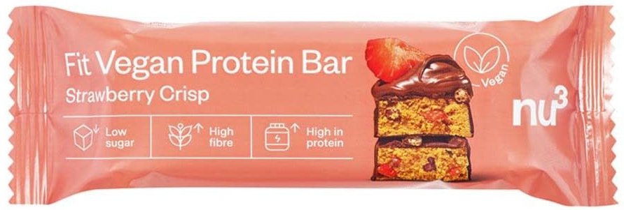 nu3 Vegan Protein Bar, Erdbeere 50 g Riegel