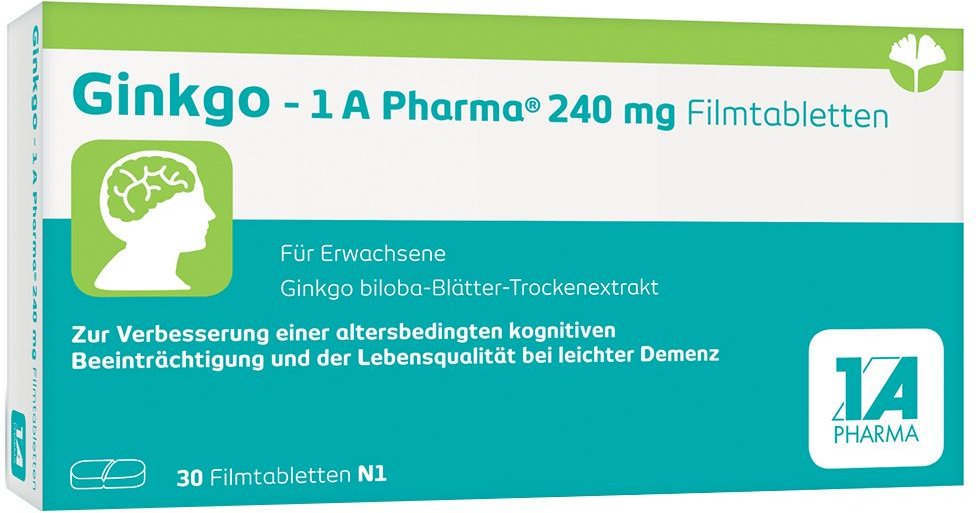 Ginkgo-1A Pharma 240 mg Filmtabletten 30 St