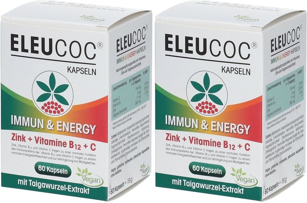 Eleucoc Immun & Energy Kapseln 2x 2x60 St