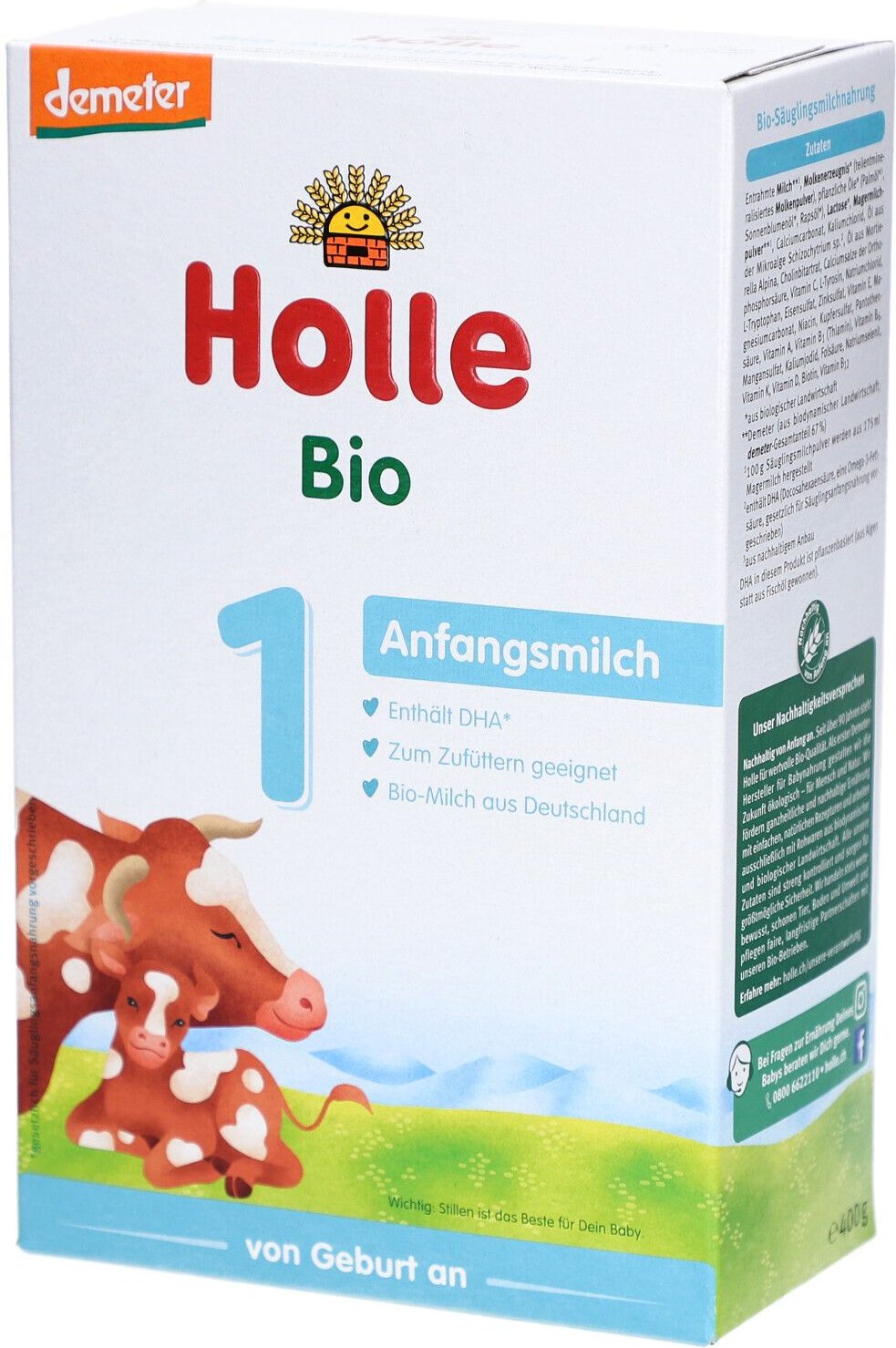 Holle Bio Säuglings Milchnahrung 1 400 g Pulver
