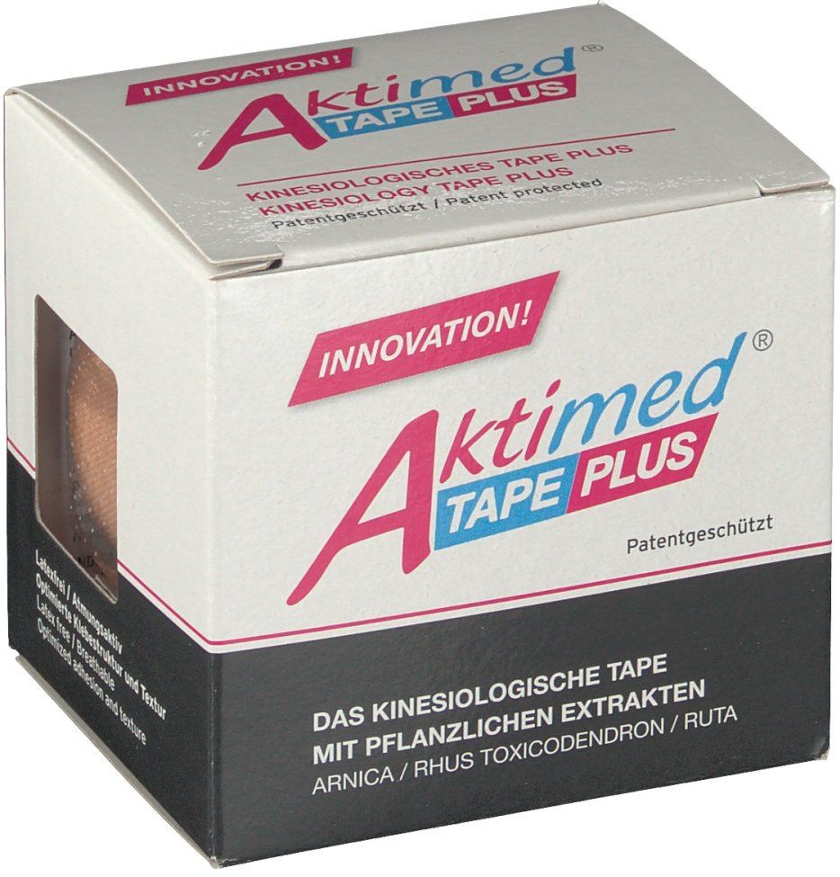 Aktimed Tape Plus elast.m.Zusatzn.5cmx5m beige 1 St Verband