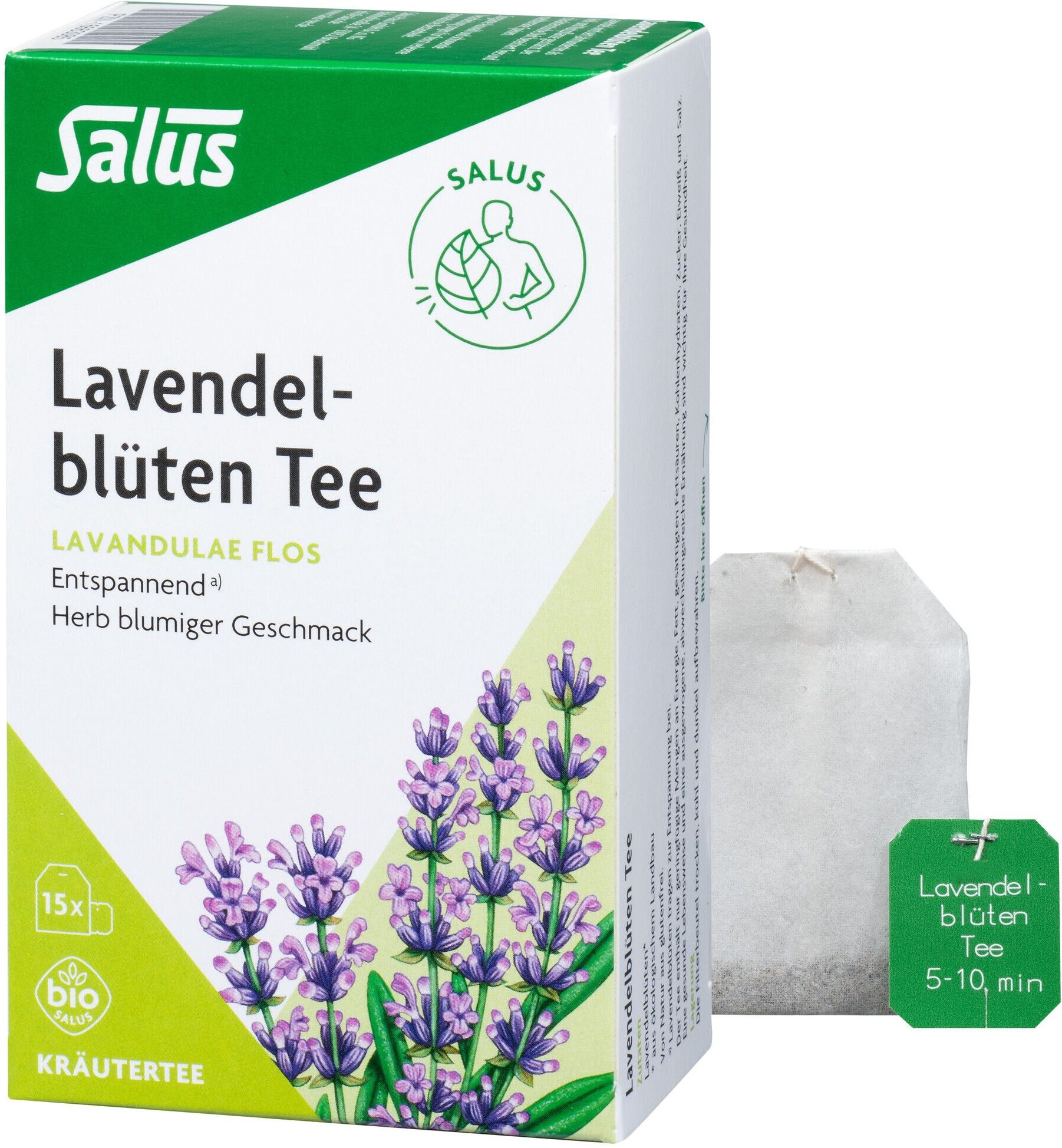 Lavendelblüten Tee Lavandulae flos Bio Salus Fbeutel