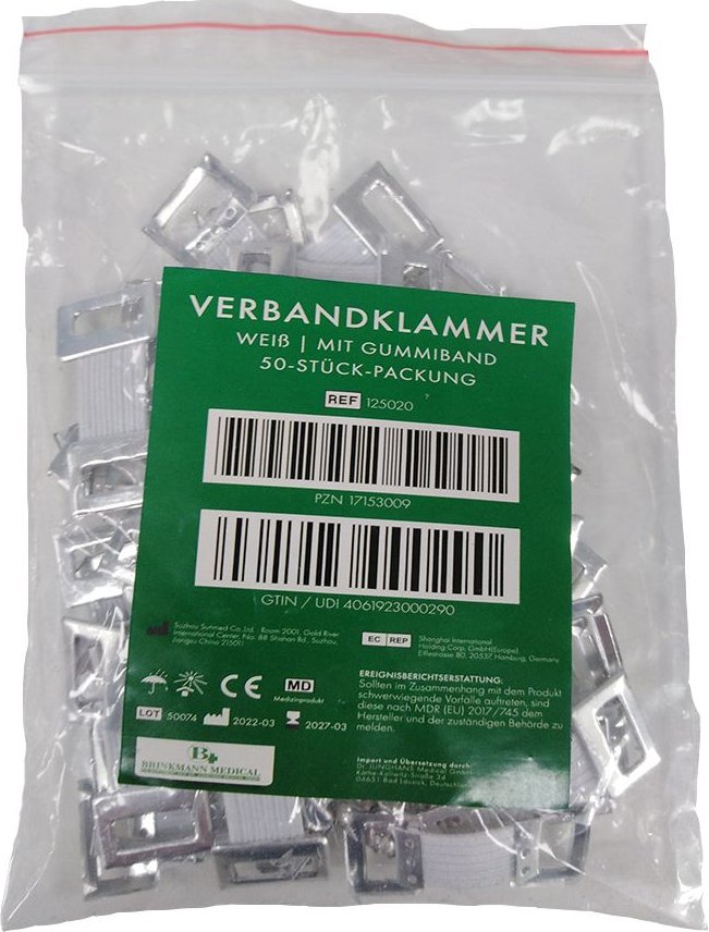 Verbandklammern weiß 50 St Zubehör