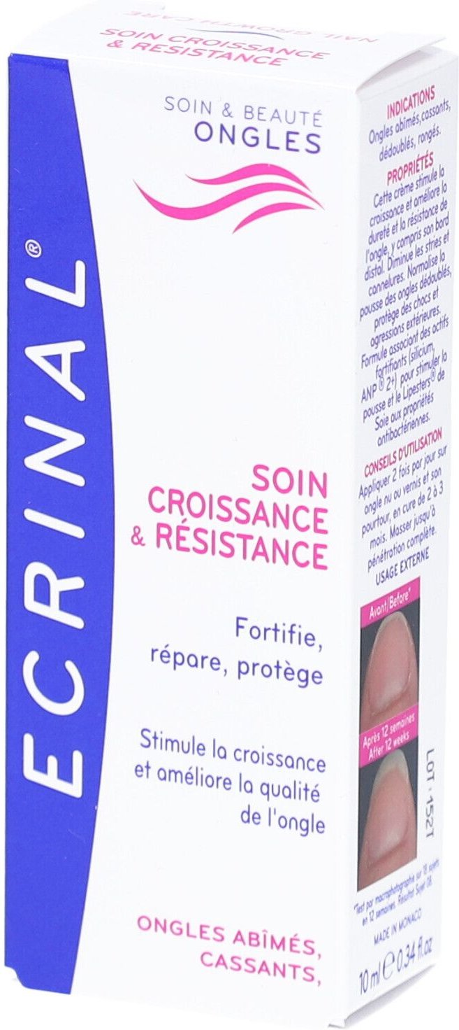 Ecrinal Soin & Beauté Croissance ET Résistance - Crème fortifiante et protectrice pou 10 ml Creme