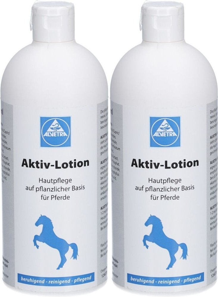 Alvetra Aktiv-Lotion Hautpflege f.Pferde 2x 2x1x500 ml Lotion