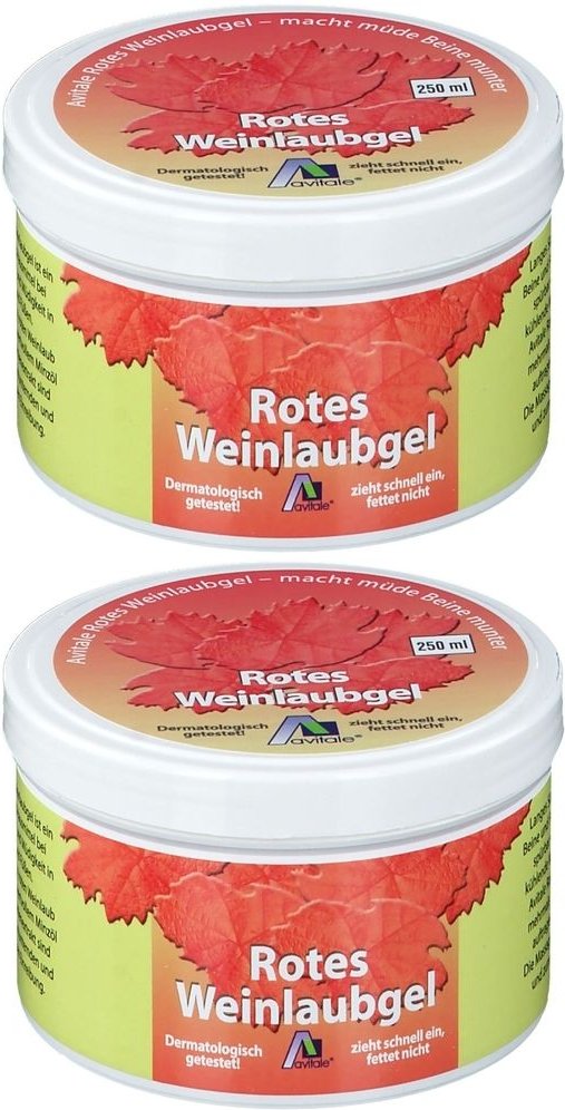 Rotes Weinlaub Gel 2x 2x250 ml