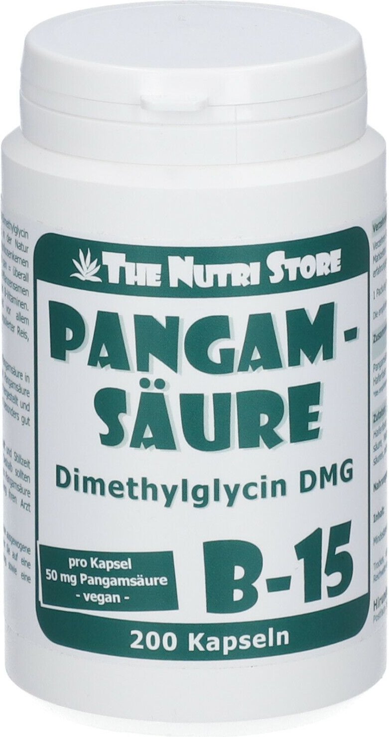 Pangamsäure B15 50 mg vegetarische Kapseln 200 St