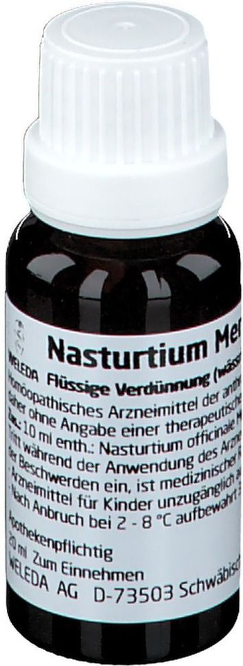 Nasturtium Mercurio cultum Rh D 3 Dilution 20 ml