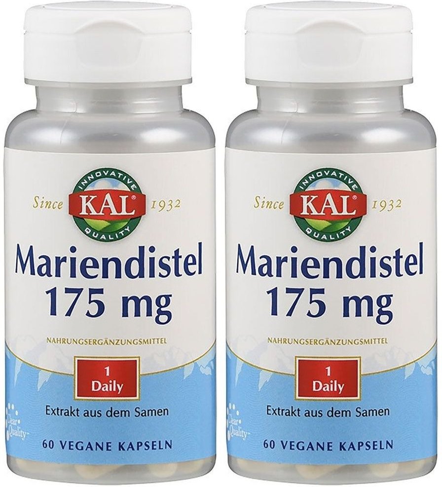 Mariendistel Extrakt 175 mg KAL Kapseln 2x 2x60 St