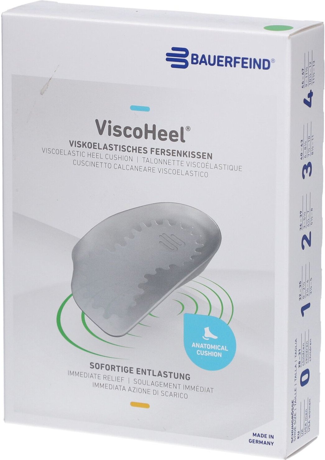 Viscoheel Fersenkissen Gr.1 2 St Kissen