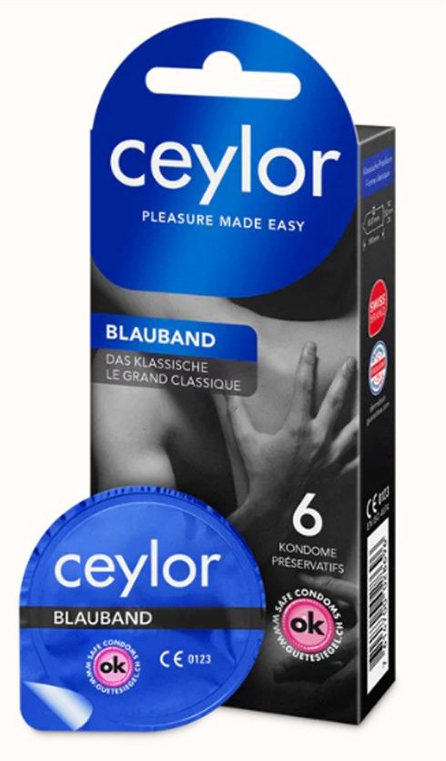 Ceylor Blauband Präservativ mit Reservoir 6 Stk St Kondome