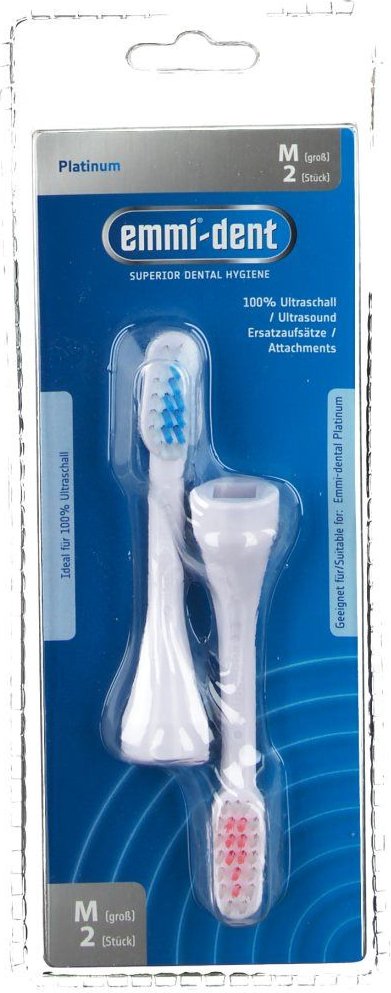 Emmi-Dent Ultraschall 4.0 Bürstenkopf Erwachsene 2 St Zahnbürste