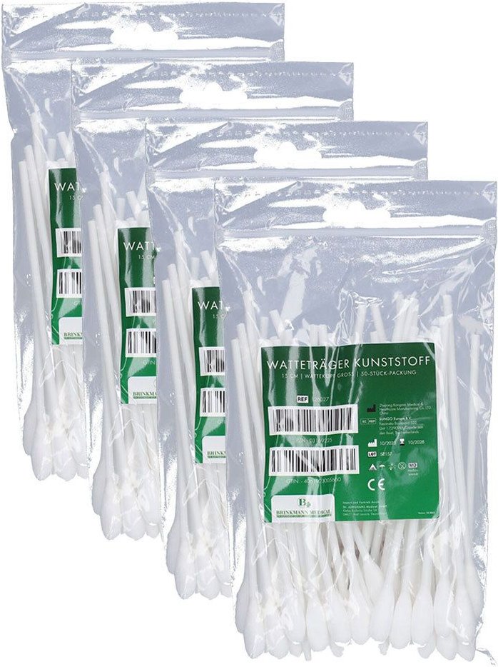 Watteträger unsteril großer Wattekopf 4x 4x50 St Watte