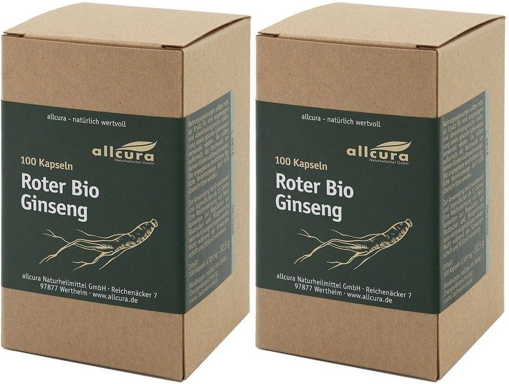 Thumbnail - 2x Roter BIO Ginseng Kapseln 2x100 St